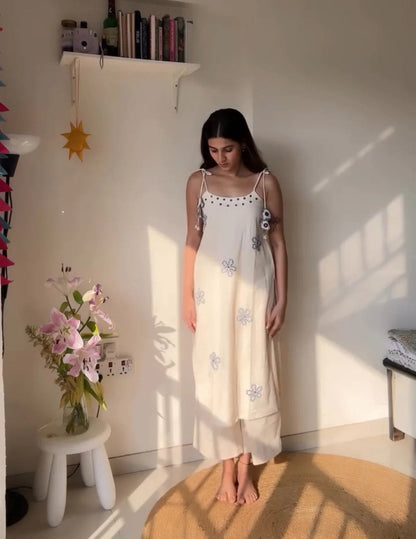 Hand work soft cotton kurta set