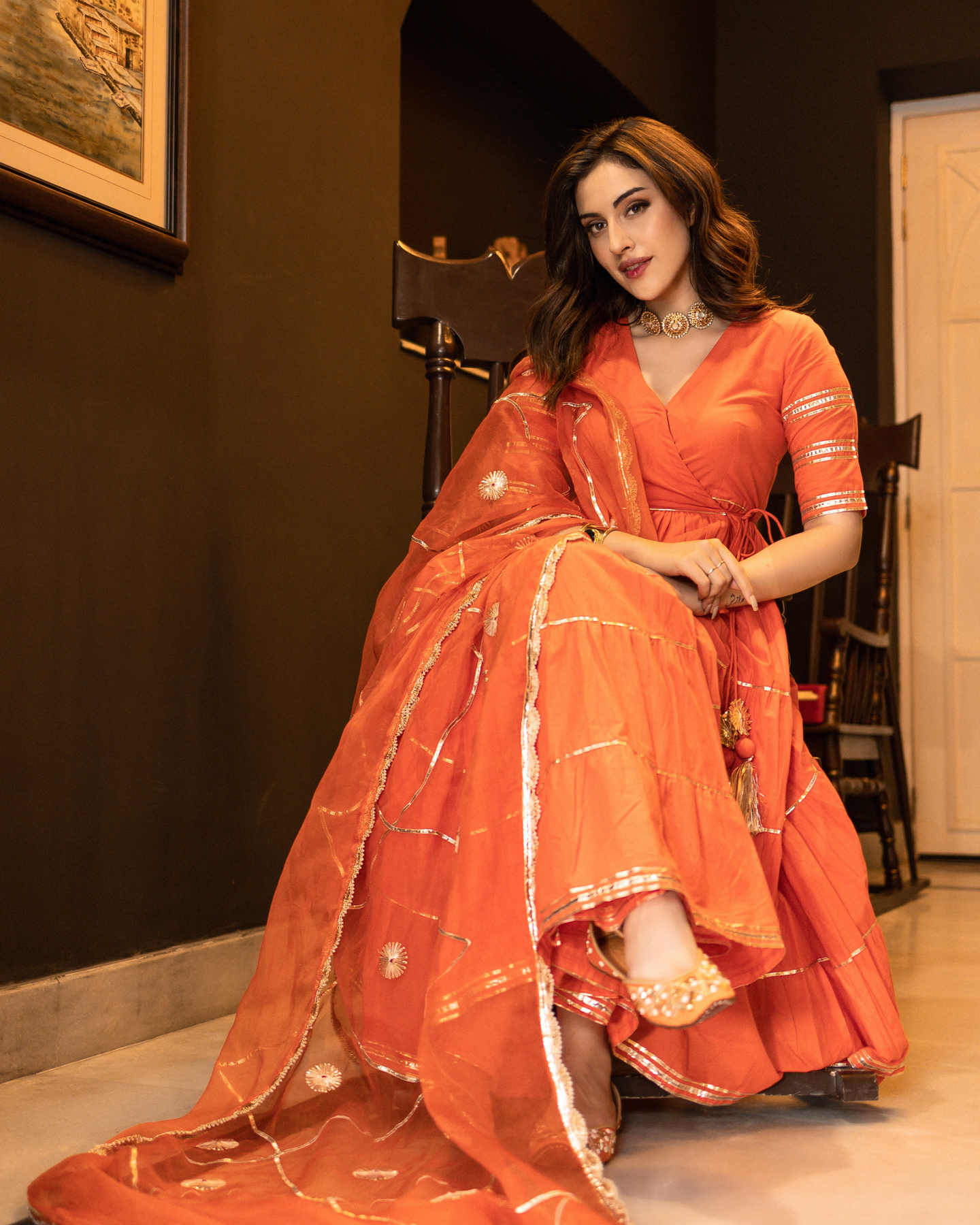 Sparkling Gotapatti Suit Set