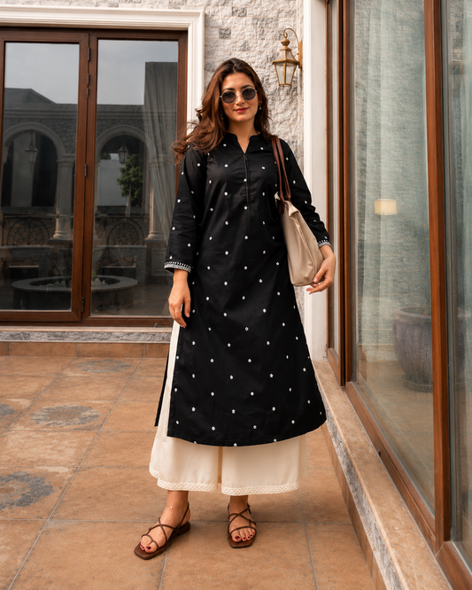 cotton kurta palazzo set