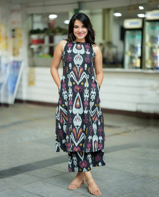 Somya black printed casual co-ord sets