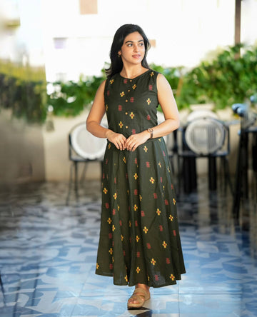 Kiara Forest Green Printed Co-ord Set