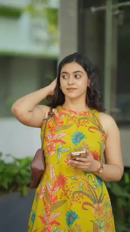 Mustard printed co-ord set