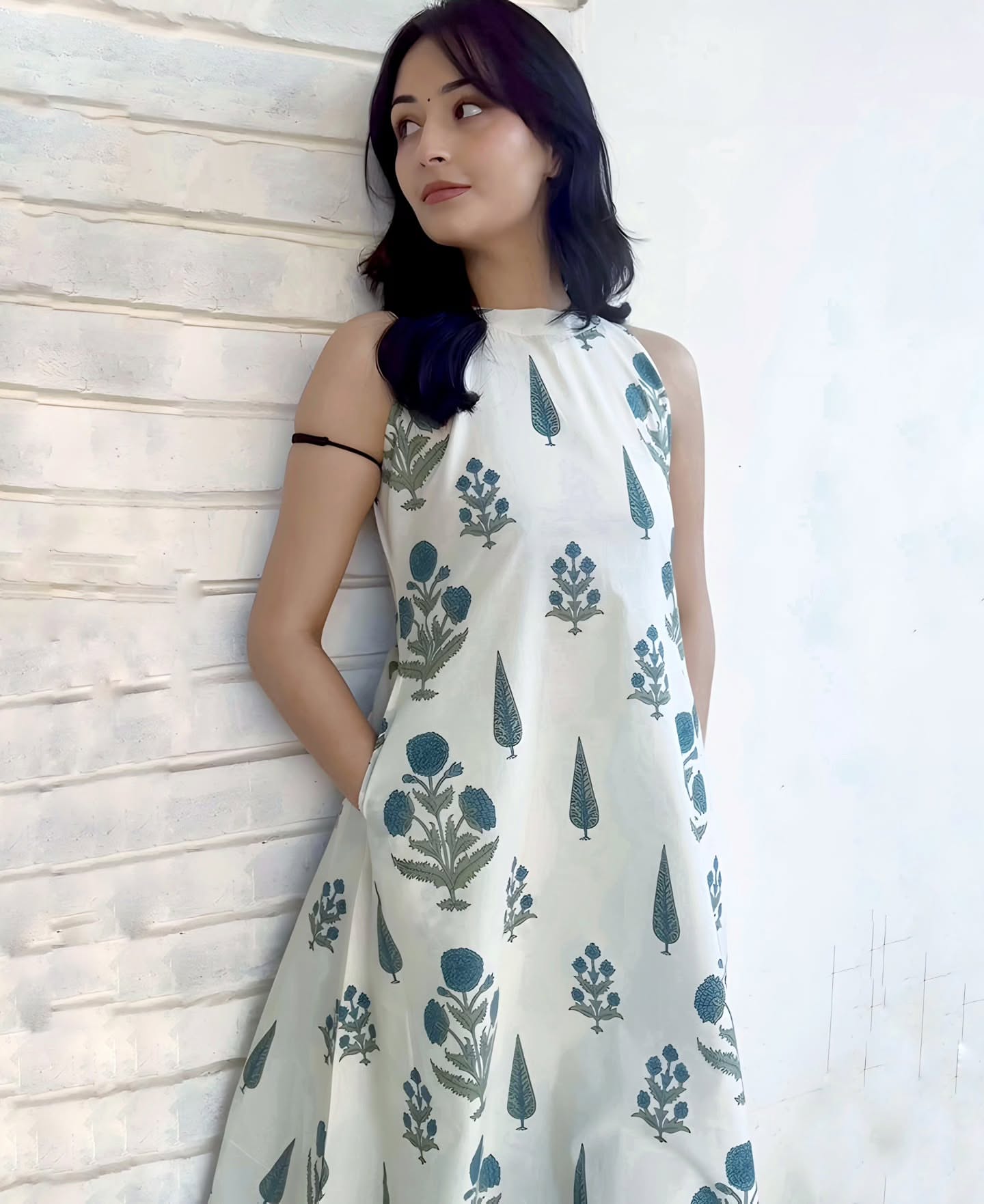 White tilak co-ord set