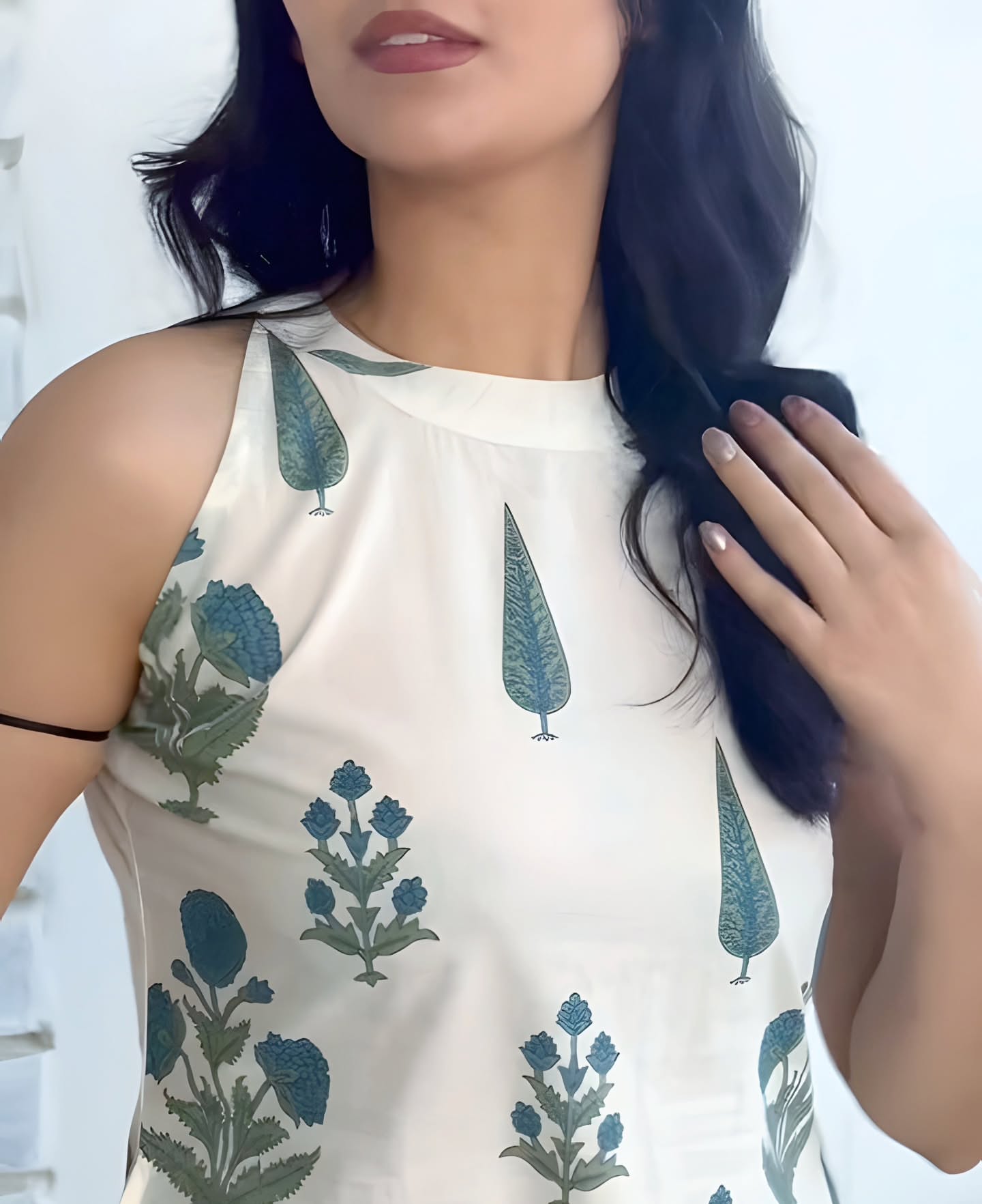 White tilak co-ord set