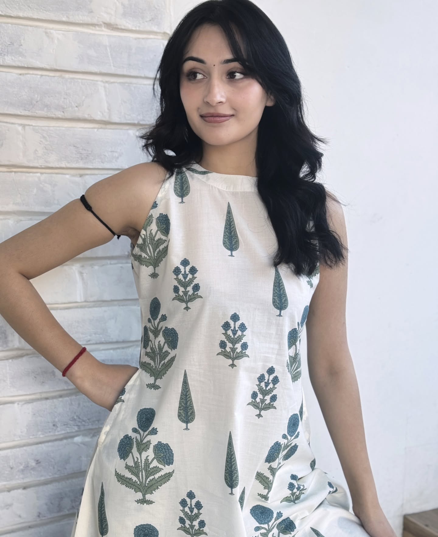 White tilak co-ord set