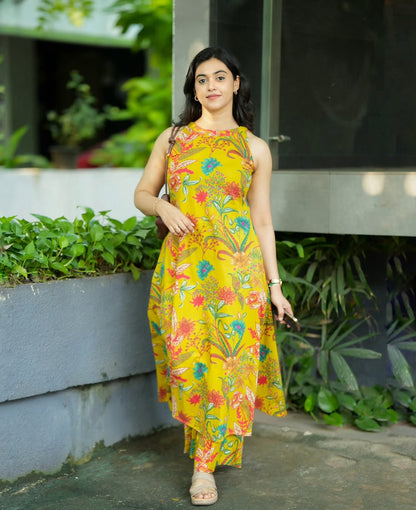 Mustard printed co-ord set