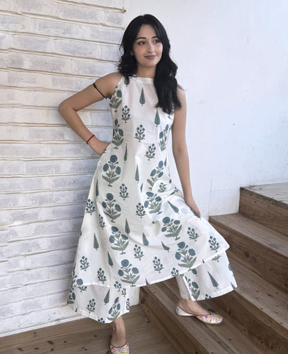 White tilak co-ord set