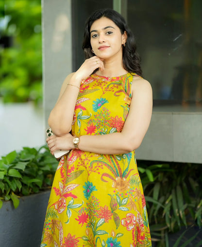 Mustard printed co-ord set