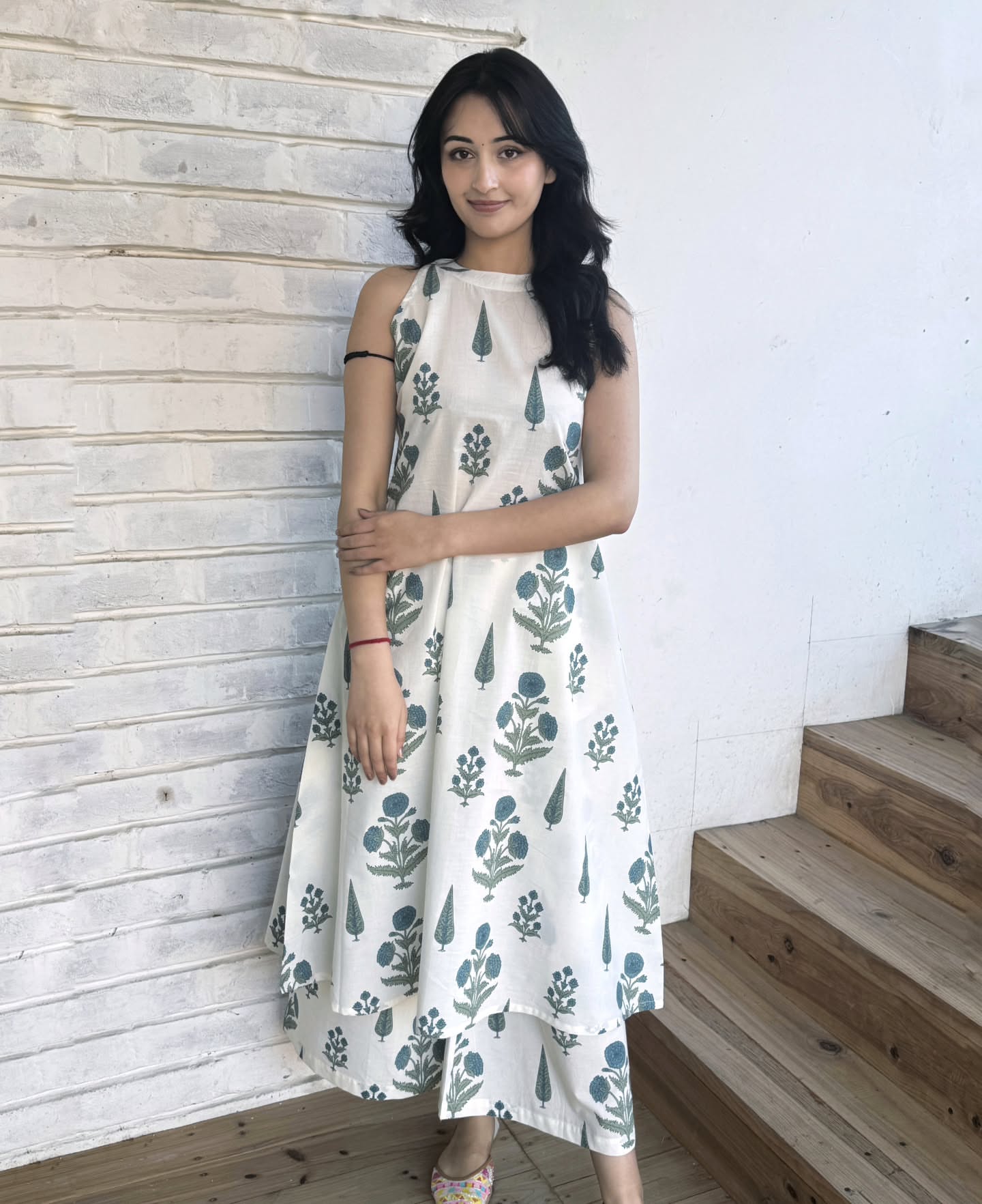 White tilak co-ord set